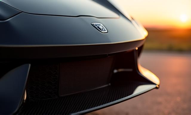 カーボンのフロントリップスポイラー