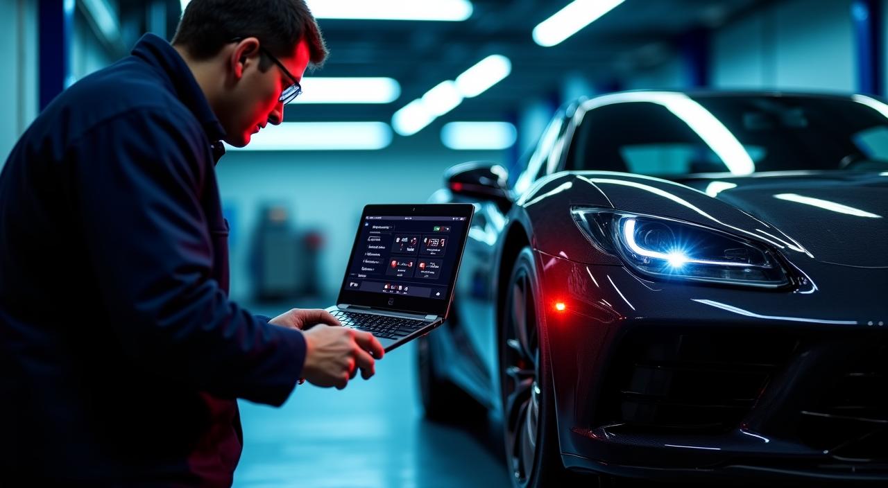 ECUチューニングの様子